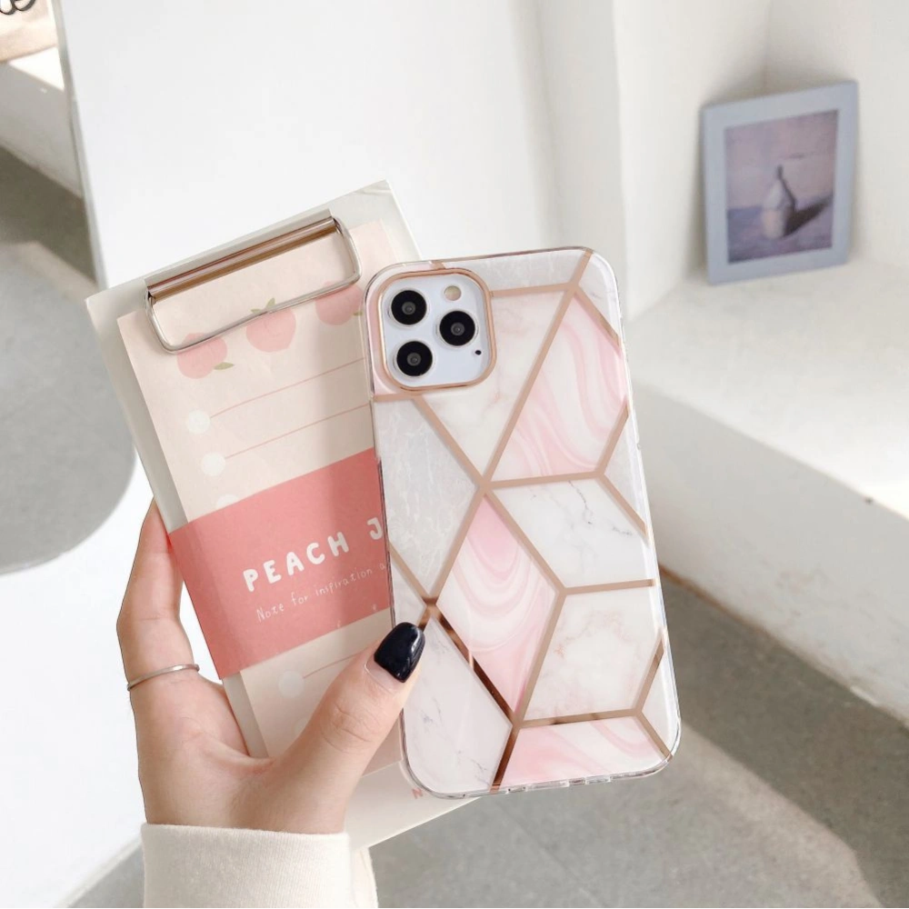 Hurtownia GSM - Etui Tech-Protect Marble 2 Apple iPhone 12 mini Růžová - THP276PNK - {ean13} - Hurt