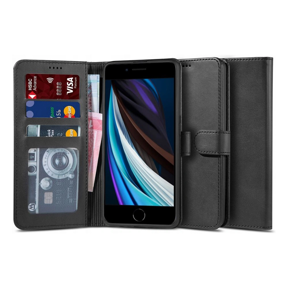 Etui Tech-Protect Wallet 2 Apple iPhone SE 2022/SE 2020/8/7 černé