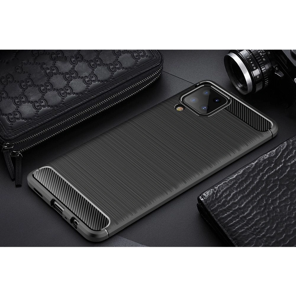 Hurtownia GSM - Etui Tech-Protect TPUCarbon Samsung Galaxy A12 Black - THP334BLK - {ean13} - Hurt