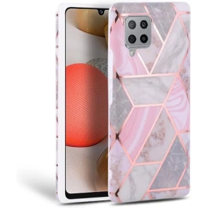Etui Tech-Protect Marble Samsung Galaxy A42 5G Pink