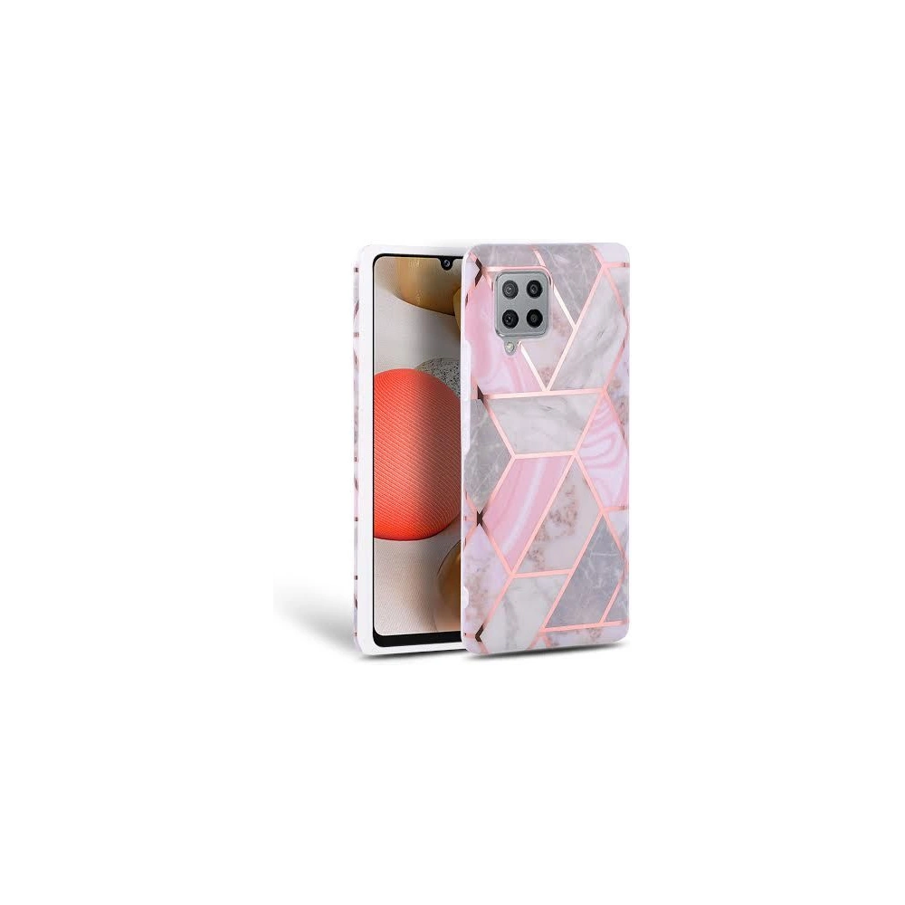 Hurtownia GSM - Etui Tech-Protect Marble Samsung Galaxy A42 5G Růžová - THP336PNK - {ean13} - Hurt