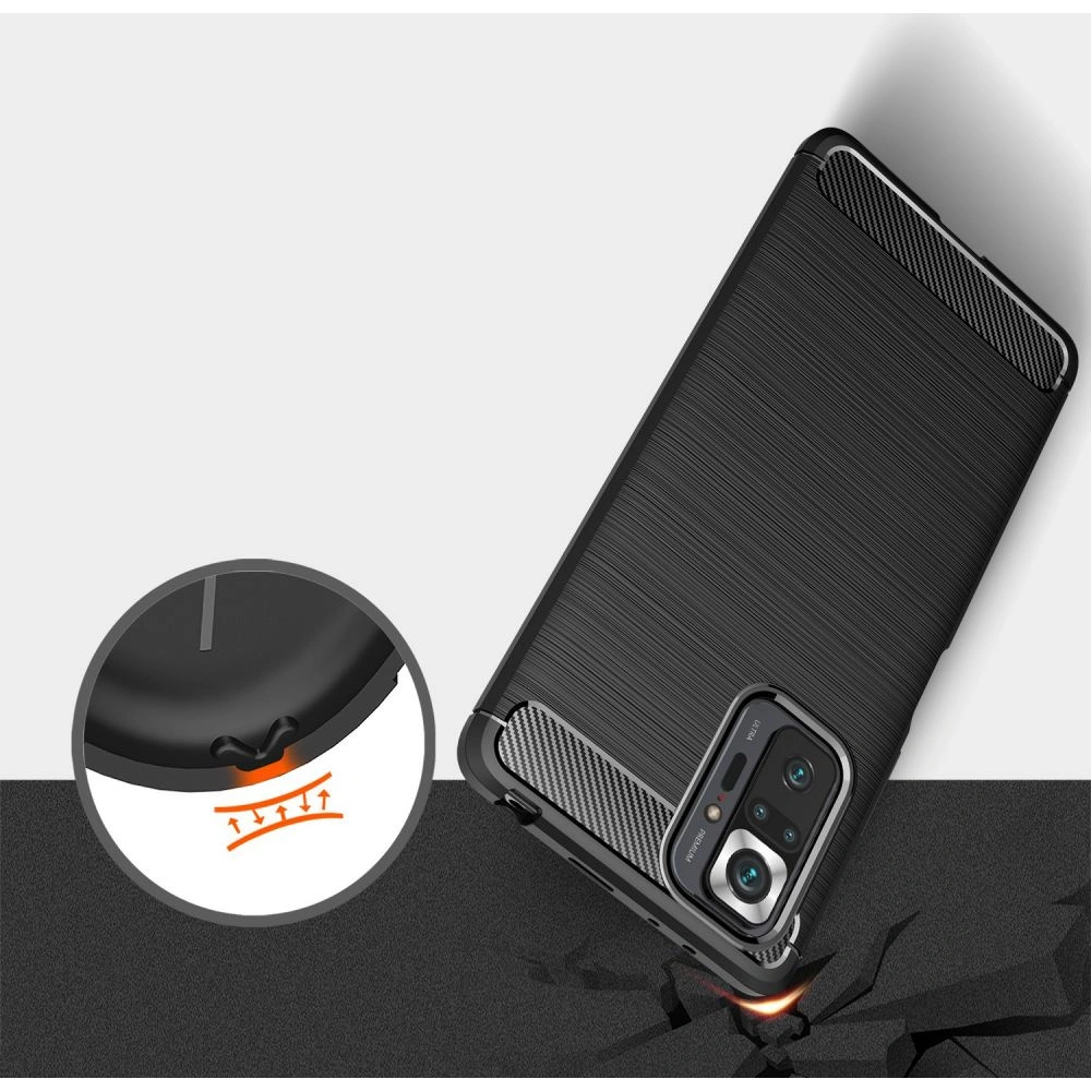 Hurtownia GSM - Etui Tech-Protect TPUCarbon Redmi Note 10 Pro Černá - THP382BLK - {ean13} - Hurt