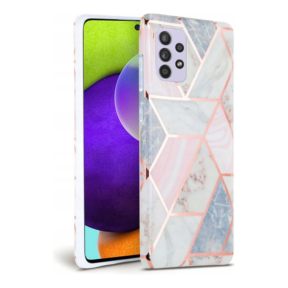 Hurtownia GSM - Case Tech-Protect Marmor Samsung Galaxy A52/A52s Pink - THP401PNK - {ean13} - Hurt
