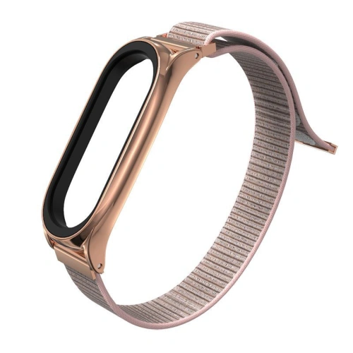 Pasek Tech-Protect Nylon Xiaomi Mi Band 5/6 Rose Gold