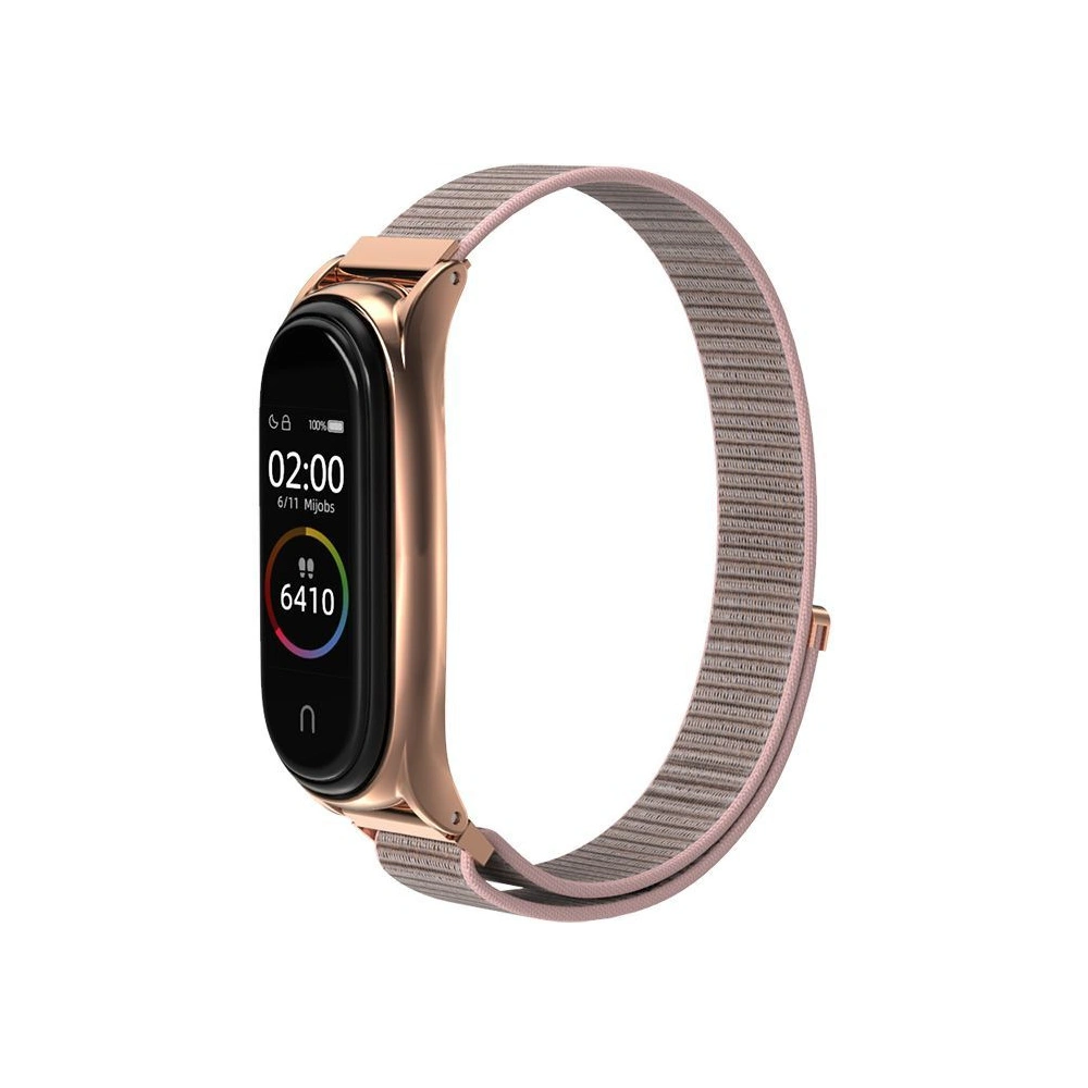 Pasek Tech-Protect Nylon Xiaomi Mi Band 5/6 Rose Gold