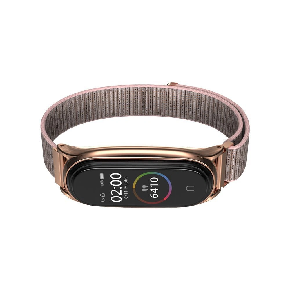 Pasek Tech-Protect Nylon Xiaomi Mi Band 5/6 Rose Gold