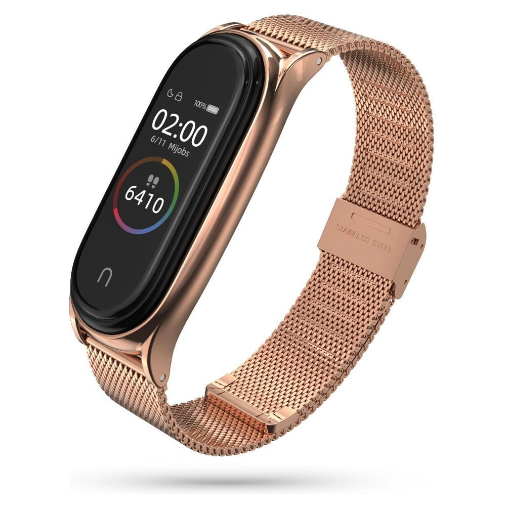 Hurtownia GSM - Bransoleta Tech-Protect Milaneseband Xiaomi Mi Band 5/6 Rose Gold - THP411RS - {ean13} - Hurt
