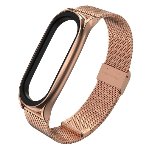 Bransoleta Tech-Protect Milaneseband Xiaomi Mi Band 5/6 Rose Gold