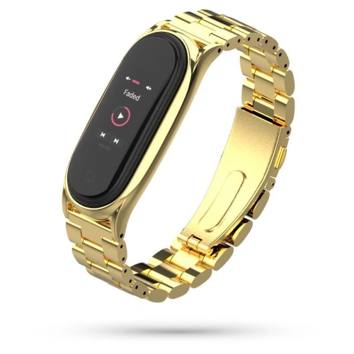 Bransoleta Tech-Protect Stainless Xiaomi Mi Band 5/6 Gold
