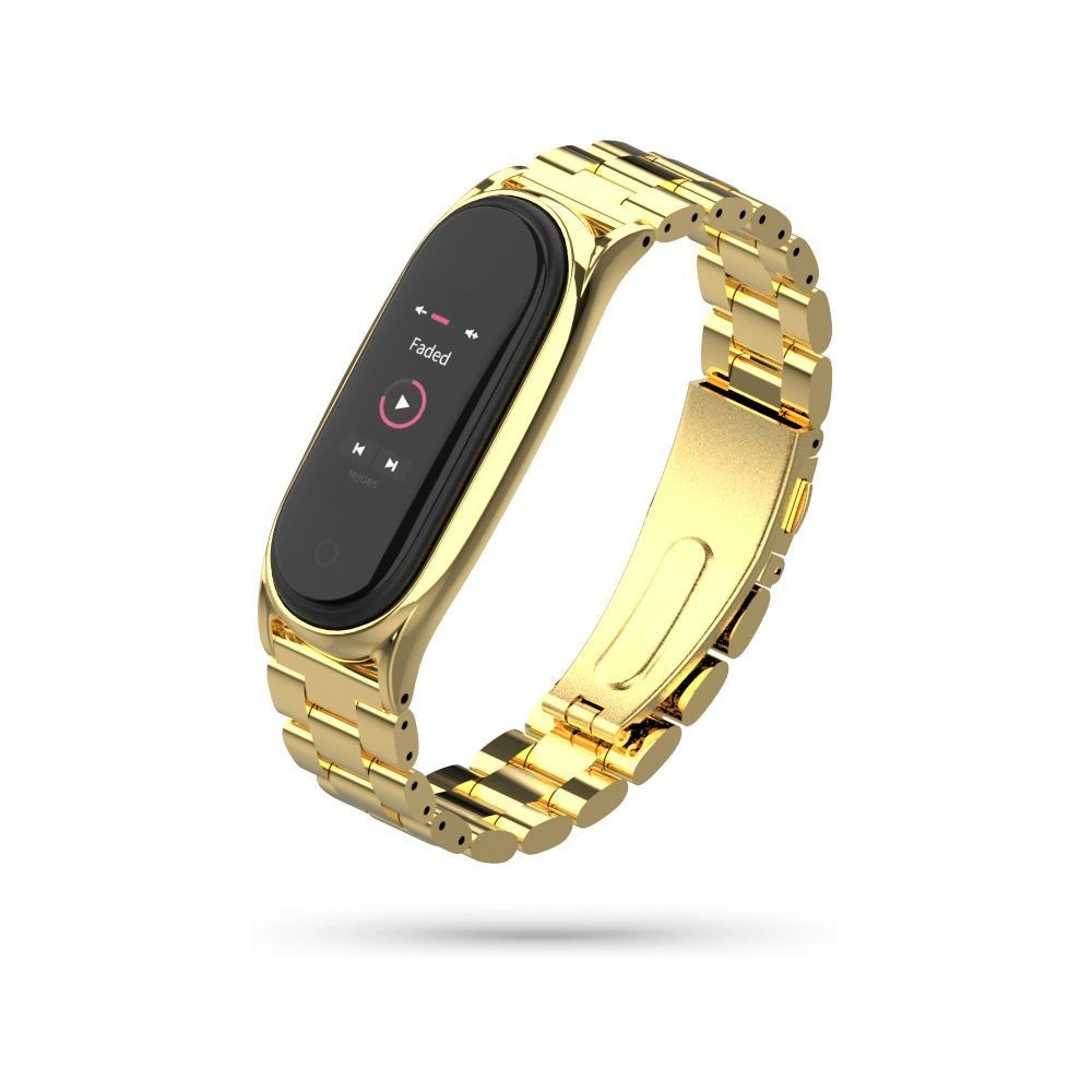 Bransoleta Tech-Protect Stainless Xiaomi Mi Band 5/6 Gold