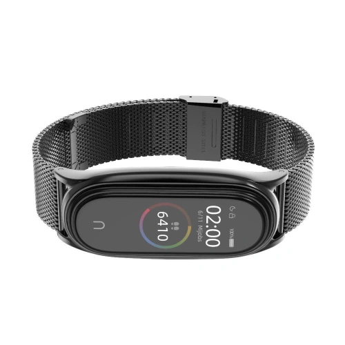 Bransoleta Tech-Protect Milaneseband Xiaomi Mi Band 5/6 Black