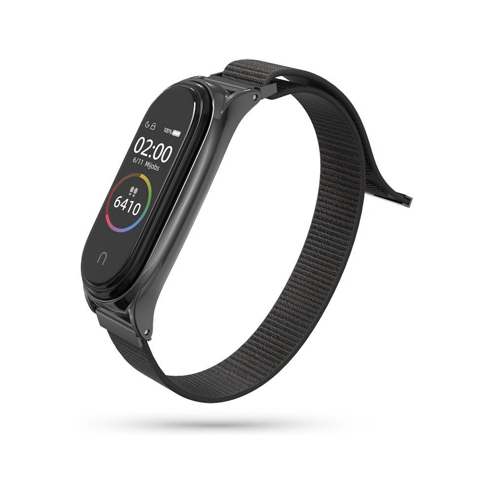 Hurtownia GSM - Pasek Tech-Protect Nylon Xiaomi Mi Band 5/6 Black - THP418BLK - {ean13} - Hurt