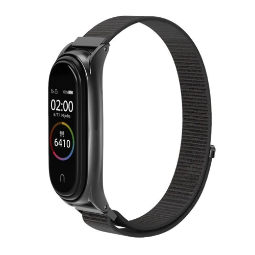 Pasek Tech-Protect Nylon Xiaomi Mi Band 5/6 Black