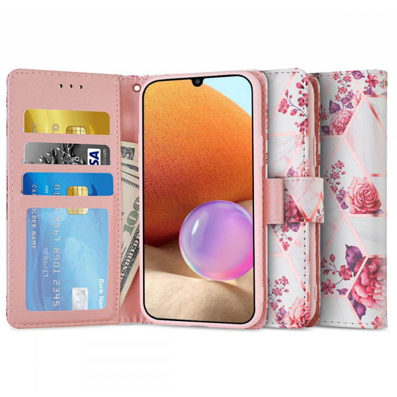 Hurtownia Tech-Protect - 6216990210556 - THP426FLOROS - Etui Tech-Protect Wallet Samsung Galaxy A32 4G Floral Rose - B2B homescreen