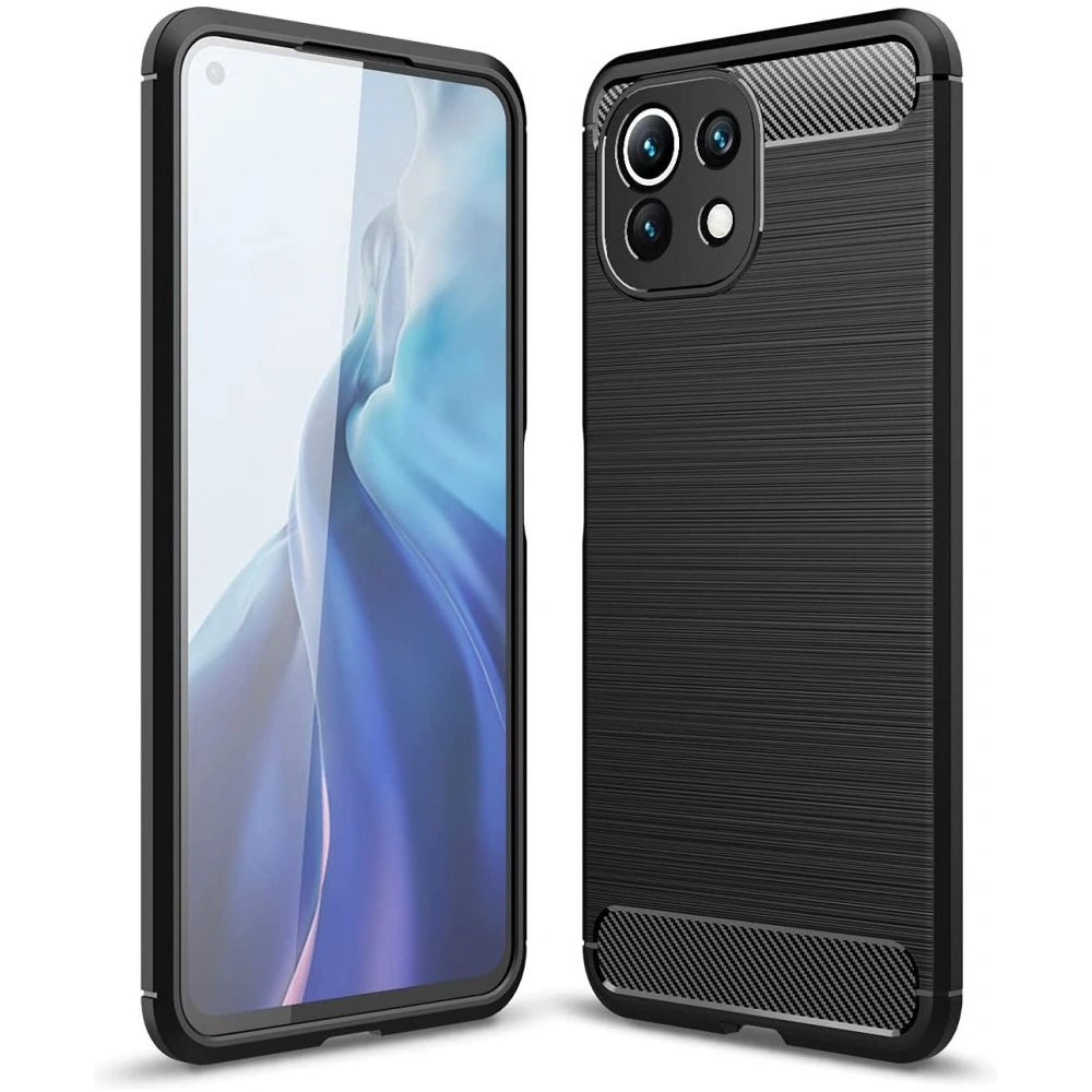 Hurtownia GSM - Etui Tech-Protect TPUCarbon Xiaomi Mi 11 Lite 4G/5G černé - THP446BLK - {ean13} - Hurt