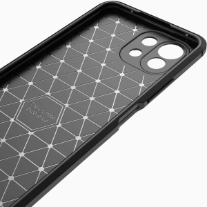 Etui Tech-Protect TPUCarbon Xiaomi Mi 11 Lite 4G/5G černé