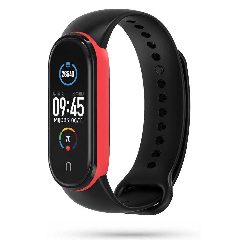 Hurtownia GSM - Pasek Tech-Protect Iconband Xiaomi Mi Band 5/6 Černá/červená - THP451BLKRED - {ean13} - Hurt
