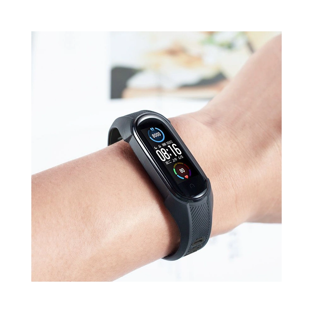 Hurtownia GSM - Pasek Tech-Protect Armour Xiaomi Mi Band 5/6 černý - THP452BLK - {ean13} - Hurt