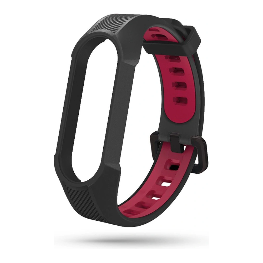 Hurtownia GSM - Pasek Tech-Protect Armour Xiaomi Mi Band 5/6 Černá/červená - THP454BLKRED - {ean13} - Hurt