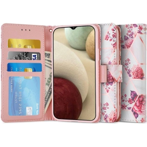 Hurtownia GSM - Case Tech-Protect Wallet Samsung Galaxy A12 Floral Rose - THP458FLOROS - {ean13} - Hurt