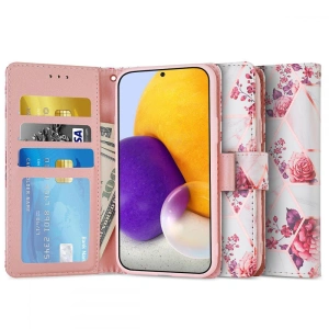 Wholesale Tech-Protect Wallet Samsung Galaxy A72 Floral Rose - THP459FLOROS - {ean13} - Hurt
