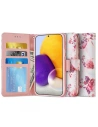 Case Tech-Protect Wallet Samsung Galaxy A72 Floral Rose