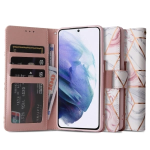 Hurtownia GSM - Etui Tech-Protect Wallet Samsung Galaxy S21 Marble - THP461MRB - {ean13} - Hurt