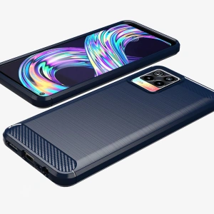 Etui Tech-Protect TPUCarbon Realme 8/8 Pro Black