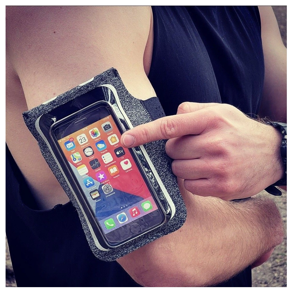 Hurtownia GSM - Etui na ruku Tech-Protect G10 Univerzální sportovní ramenní obal Šedá - THP473GRY - {ean13} - Hurt