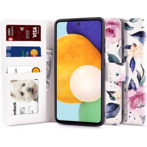 Etui Tech-Protect Wallet Samsung Galaxy A52/A52s Floral White