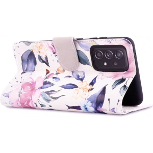 Hurtownia GSM - Etui Tech-Protect Wallet Samsung Galaxy A52/A52s Květnové bílé - THP483FLOWHT - {ean13} - Hurt