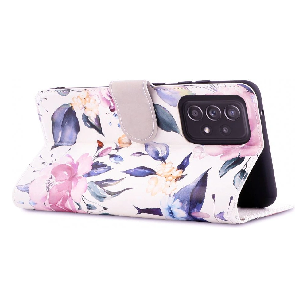 Hurtownia GSM - Etui Tech-Protect Wallet Samsung Galaxy A52/A52s Květnové bílé - THP483FLOWHT - {ean13} - Hurt