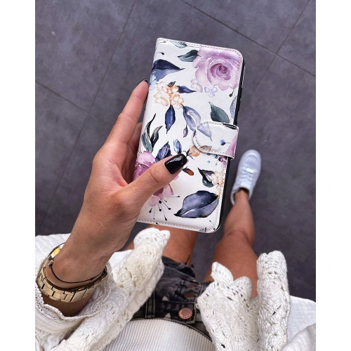Etui Tech-Protect Wallet Samsung Galaxy A52/A52s Floral White