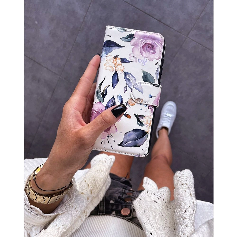 Hurtownia GSM - Etui Tech-Protect Wallet Samsung Galaxy A52/A52s Květnové bílé - THP483FLOWHT - {ean13} - Hurt