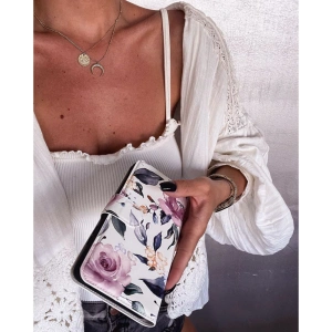 Hurtownia GSM - Etui Tech-Protect Wallet Samsung Galaxy A52/A52s Květnové bílé - THP483FLOWHT - {ean13} - Hurt