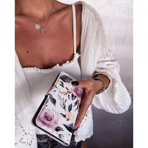Etui Tech-Protect Wallet Samsung Galaxy A52/A52s Floral White