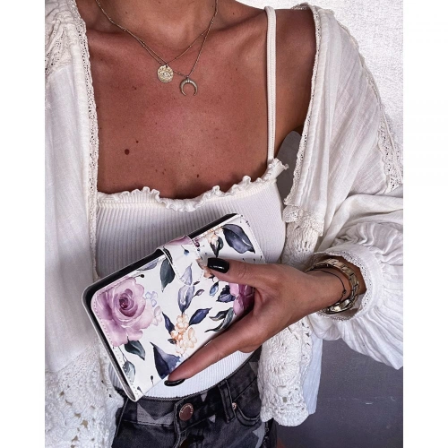 Etui Tech-Protect Wallet Samsung Galaxy A52/A52s Floral White