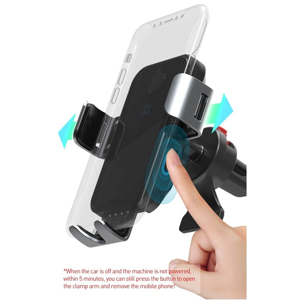 Hurtownia GSM - Uchycení do auta Tech-Protect R3 Bezdrátová nabíječka do auta Černá - THP503BLK - {ean13} - Hurt