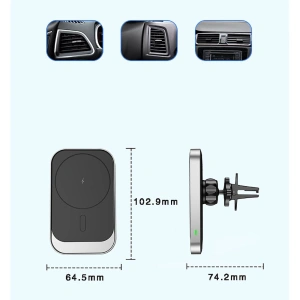 Hurtownia GSM - Uchwyt samochodowy Tech-Protect Cw19 Magnetic MagSafe Vent Car Mount Black - THP505BLK - {ean13} - Hurt