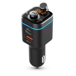 Tech-Protect C72 Pro 2-port Car Charger + Transmiter Fm Black