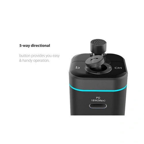 Transmiter FM Tech-Protect C72 Pro 2-port Black