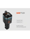 Wholesale Tech-Protect C72 Pro 2-port Car Charger + Transmiter Fm Black - THP506BLK - {ean13} - Hurt