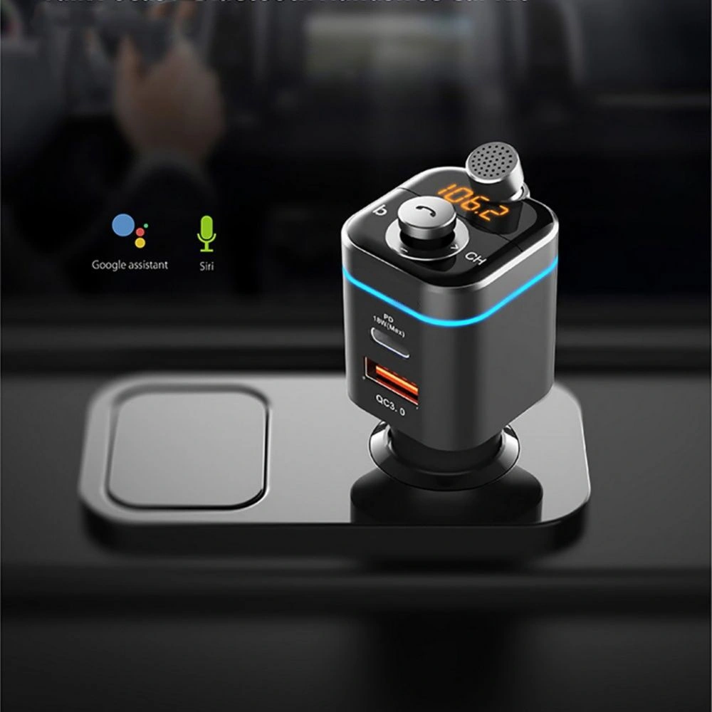 Wholesale Tech-Protect C72 Pro 2-port Car Charger + Transmiter Fm Black - THP506BLK - {ean13} - Hurt
