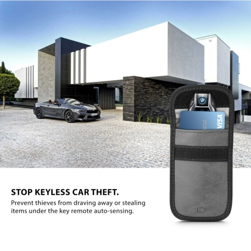 Klatka Faradaya Tech-Protect V1 Keyless Rfid Signal Blocker Case Grey