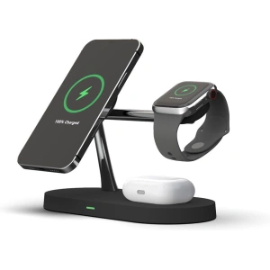 Hurtownia GSM - Ładowarka bezprzewodowa Tech-Protect A12 3in1 Magnetic MagSafe Wireless Charger Black - THP511BLK - {ean13} - Hurt