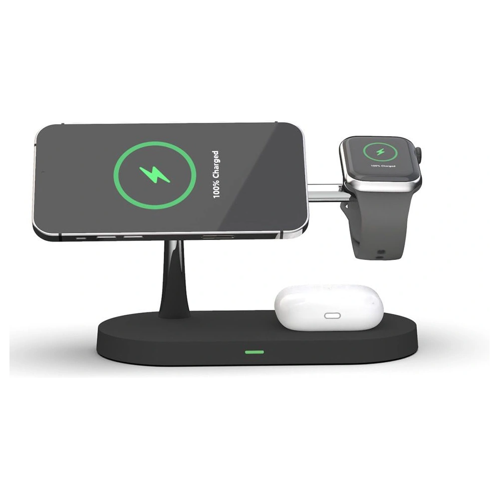 Wholesale Tech-Protect A12 3in1 Magnetic Magsafe Wireless Charger Black - THP511BLK - {ean13} - Hurt