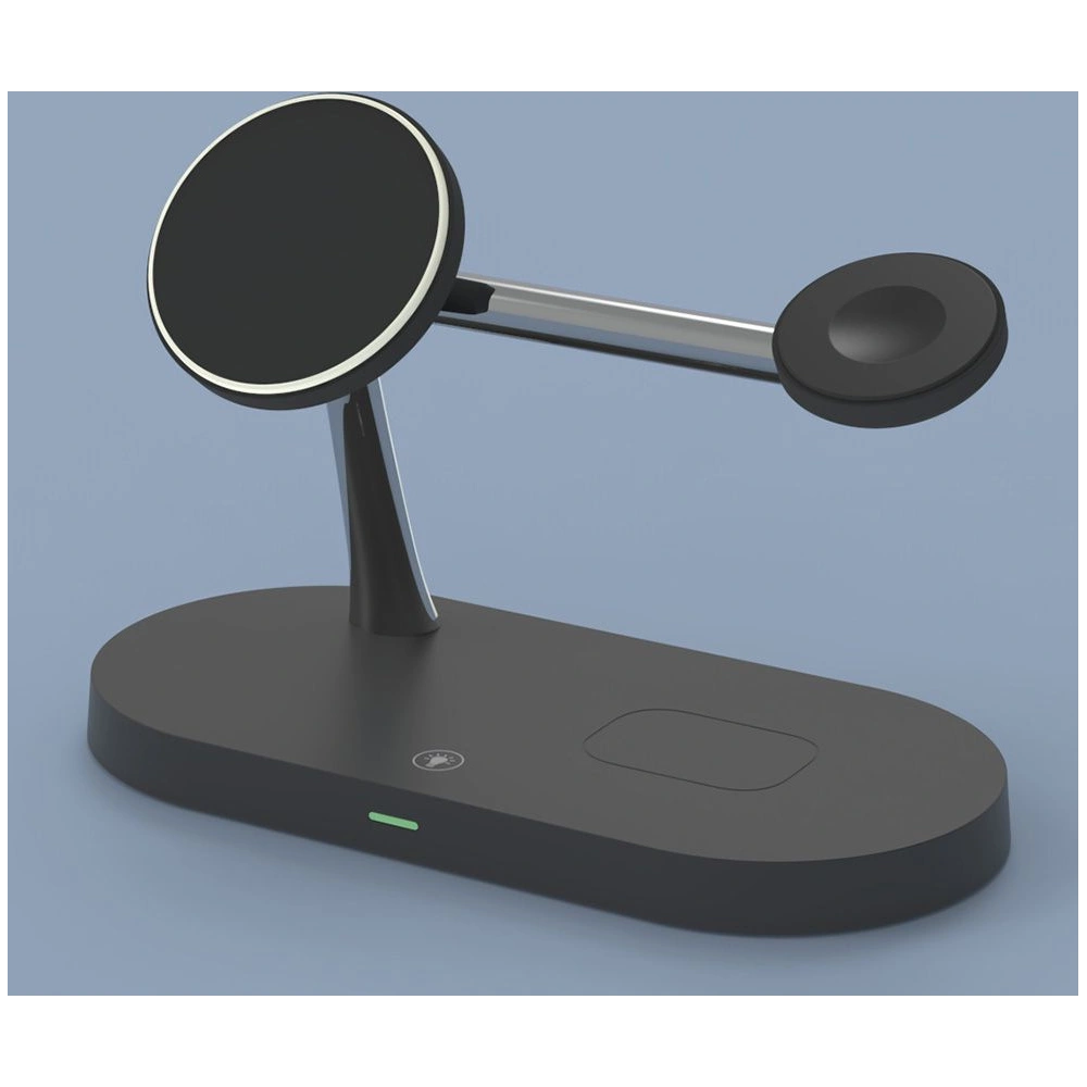 Hurtownia GSM - Bezdrátová nabíječka Tech-Protect A12 3in1 Magnetic MagSafe Wireless Charger Black - THP511BLK - {ean13} - Hurt