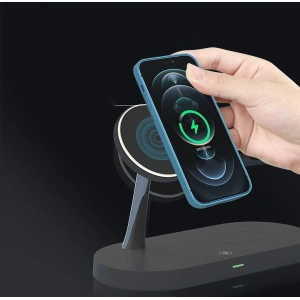 Hurtownia GSM - Bezdrátová nabíječka Tech-Protect A12 3in1 Magnetic MagSafe Wireless Charger Black - THP511BLK - {ean13} - Hurt