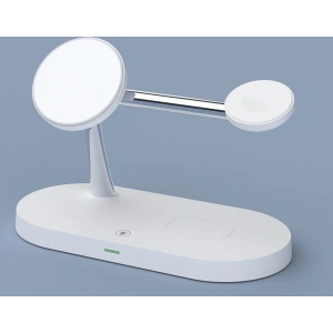 Hurtownia GSM - Ładowarka bezprzewodowa Tech-Protect A12 3in1 Magnetic MagSafe Wireless Charger White - THP512WHT - {ean13} - Hurt