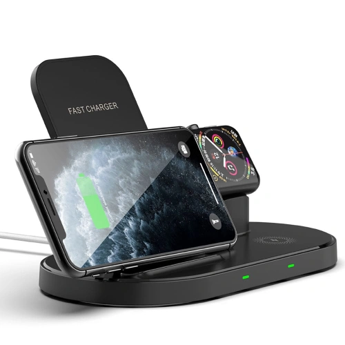 Ładowarka bezprzewodowa Tech-Protect W55 Wireless Charging Station Black